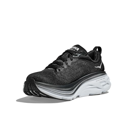 HOKA ONE ONE Rincon 3 Womens Shoes Size 10, Color: Black/White