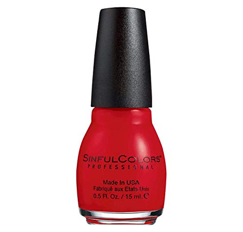 Sinfulcolors Professional Nail Color Polish #2193 Bitten (Red Cream) 0.5 Fl Oz - Personal Care