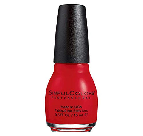 Sinfulcolors Professional Nail Color Polish #2193 Bitten (Red Cream) 0.5 Fl Oz - Personal Care
