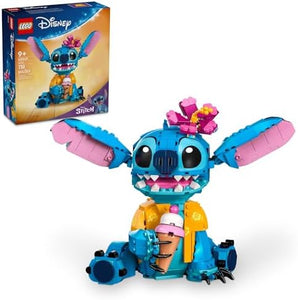 LEGO Disney Stitch Toy Building Kit, Disney Toy for 9 Year Old Kids, Buildable Figure with Ice Cream Cone, Fun Gift for Girls, Boys and Lovers of The Hit Movie Lilo and Stitch, 43249