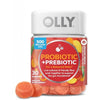 OLLY Probiotic + Prebiotic Gummy, 500 million CFUs, Peachy Peach - 30 Count - Image 1