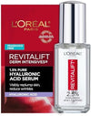 L'Oreal Paris Revitalift Hyaluronic Acid + Caffeine Hydrating Eye Serum for Dark Circles, Fragrance Free .67 fl. oz + Moisturizer Sample - Personal Care