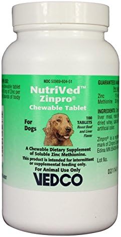 NutriVed ZinPro Chewable Tablets for Dogs (100 count)