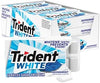 Trident White Peppermint Sugar-Free Chewing Gum, 9 Packs of 16 Pieces - Image 1