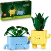 LEGO Botanicals Happy Plants Building Toy for Kids, Girls, and Boys 9+ - Playroom Decor for Desk or Shelf - Birthday Gift Idea for Young Gardeners - Artificial Indoor Plant for Play & Display - 10349