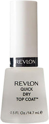 Revlon Top Coat Nail Polish, Quick Dry Nail Polish, Chip Resistant & Longwear Formula, High Shine Finish, Quick Dry Top Coat, Clear, 0.5 Fl Oz