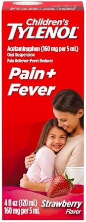 Children's Tylenol Oral Suspension, Acetaminophen, Strawberry, 4 fl. oz