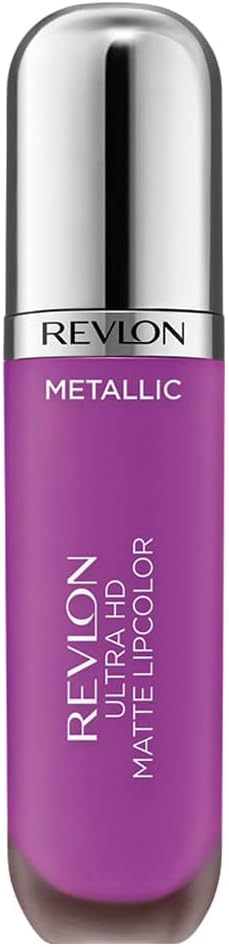 Revlon Ultra HD Metallic Matte Liquid Lipcolor, Liquid Lipstick, Dazzle