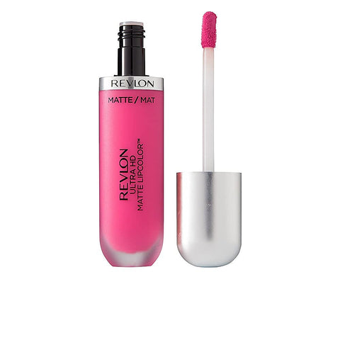 Ultra HD Matte Lipcolor, Velvety Matte Liquid Lipstick, 650 Spark - 600 Devotion (0.16 Oz)