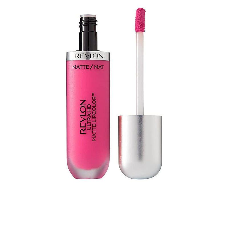 Ultra HD Matte Lipcolor, Velvety Matte Liquid Lipstick, 650 Spark - 600 Devotion (0.16 Oz)