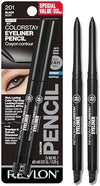 Revlon ColorStay Pencil Waterproof Eyeliner, 201 Black, 2 pack - Personal Care