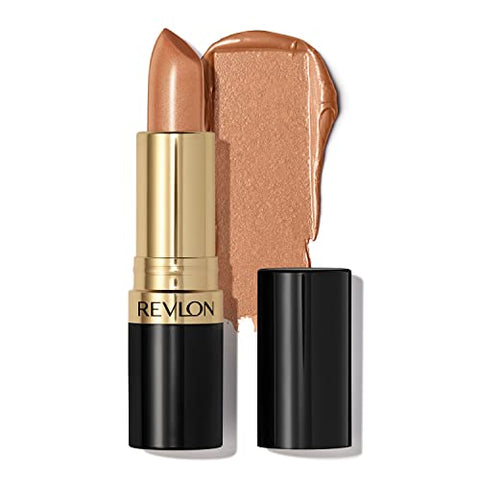 Revlon Super Lustrous Lipstick, Creamy Formula For Soft, Fuller-Looking Lips, Moisturized Feel, 041 Gold Goddess, 0.15 oz - Personal Care