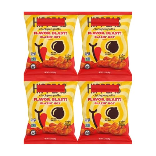 Chickpea Puffs Blazin' Hot, 1.3 oz, 4 Pack - Personal Care