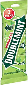 WRIGLEY'S Doublemint Chewing Gum Bulk Pack, 15 Stick Count (Pack of 3) - Gum Packs