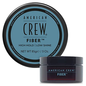 American Crew Men's Hair Fiber, High Hold & Low Shine, 3 oz | Hair fiber that thickens, texturizes & adds fullness. High hold, matte low-shine finish. For straight to wavy hair.