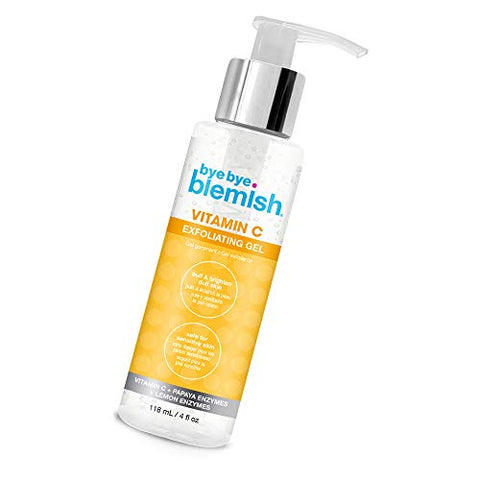 Bye Bye Blemish Vitamin C Gel Exfoliator, Gentle Facial Cleanser for Brightening and Blemishes, 8 fl oz