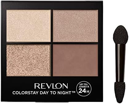 Revlon ColorStay Day to Night Eyeshadow Quad, 500 Addictive, 0.16 oz - Personal Care