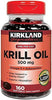 Kirkland Signature Krill Oil 500 mg., 160 Softgels - Image 1