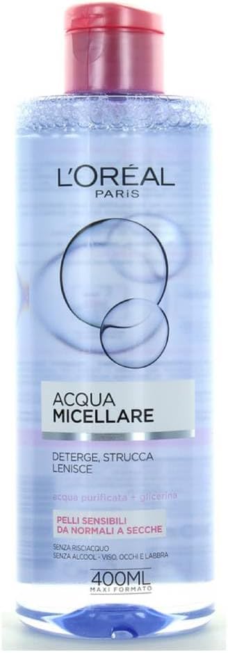 L'Oreal Paris Micellar Water Makeup Remover for Normal to Dry Skin 400 ml - Personal Care