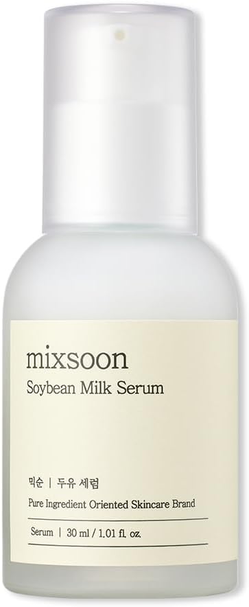 Mixsoon Soybean Milk Serum - Milk Moisturizer, Face Milk, Hydrating and Firming for Face, Nourishing Formula for Smooth Skin 30ml / 1.01 fl.oz. Korean Glass Skin Care