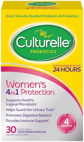 Culturelle Probiotics for Women with Prebiotics, 4-in-1 Benefits, 30 Count