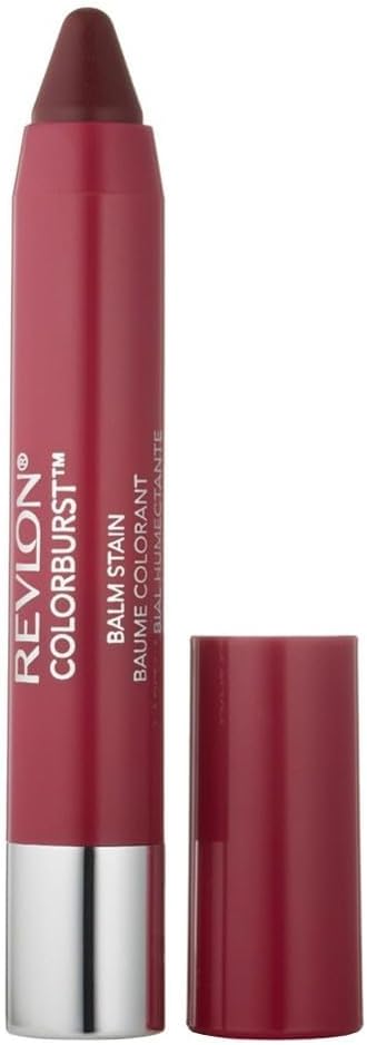 Revlon Lip Balm, Tinted Lip Stain, Face Makeup with Lasting Hydration, Infused with Shea Butter, Mango & Coconut Butter, Shimmer Finish, 030 Smitten, 0.01 Oz
