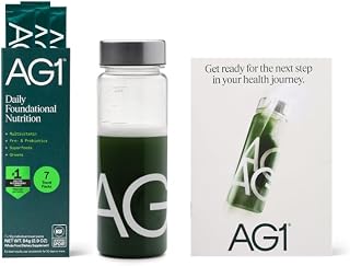 AG1 Athletic Greens Multivitamin and Probiotic 7 Travel Packs with Shaker