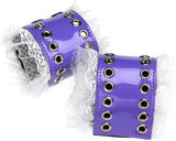 Doc Johnson Fantasy Cuffs, Purple Patent Leather - Image 3