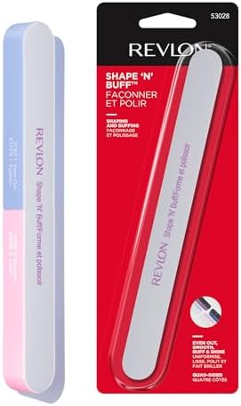Revlon Shape ‘N’ Buff Nail Buffer, Gray, 1 Count - Personal Care