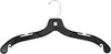Sales4Less 5400 Black Plastic Clothes Hangers 17" - Heavy Duty Shirt & Dress Hangers with  - Image 1