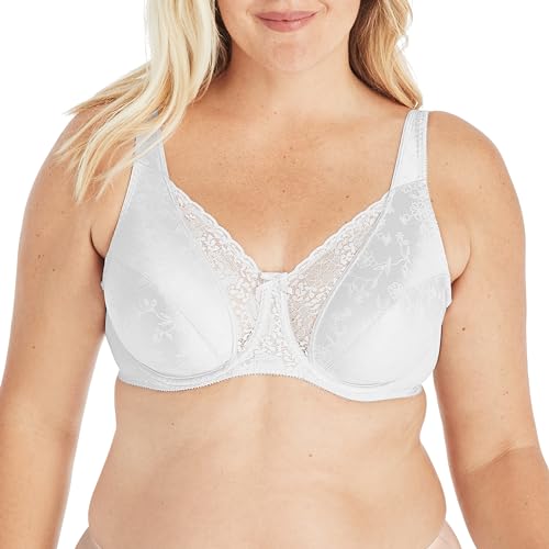 Playtex Women's Secrets Figure, Beautiful Lift Full-Coverage Underwire Bra, White, 36B