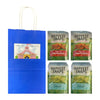 Big Top Deals USA Blue Paper Bag with 4-Pack Snaps Veggie Chips 2 Caesar and 2 Tomato Basi - Image 5