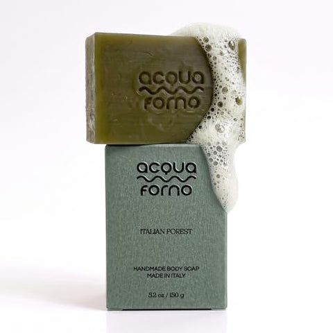 Italian Olive Oil Castile Soap Bar - Handmade Cold Process Non Toxic Natural Bar Soap - Aloe Vera Hydrating & Moisturizing body wash for Sensitive Skin & After Sun Care 5.2 oz