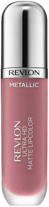 Revlon Ultra HD Metallic Matte Liquid Lipcolor, Liquid Lipstick, Glam