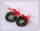 NEW BIG TOP DEALS CHRISTMAS XMAS HOLIDAY GREEN WREATH EARRINGS WITH RED BOW GREAT FOR OFFICE GRAB BAG GIFT FOR WIFE MOM MOTHER DAUGHTER GIRLFRIEND ANNIVERSARY PARTY DRESS UP CARNIVAL MASQUERADE