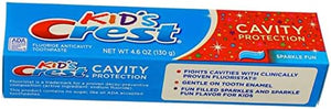 Crest Toothpaste for Kids, Cavity Protection Sparkle Fun 4.6 Ounces Each (5)