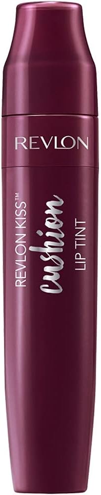 REVLON Kiss Cushion Lip Tint, Extra Violet - Hydrating & Long-Lasting Lip Color (8ml) - Lipstick - Lip Makeup