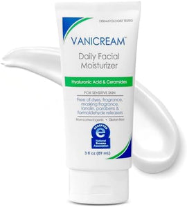 Vanicream Daily Facial Moisturizer, Lightweight, Non-Greasy, 3 Fl Oz
