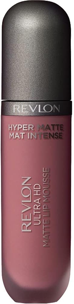 Revlon Liquid Lipstick, Face Makeup, Ultra HD Matte Lip Mousse, Longwear Rich Lip Colors in Plum / Berry, 830 Death Valley, 0.2 Fl Oz