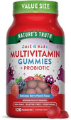 Nature's Truth Kids Multivitamin Gummies with Probiotics | 120 Count