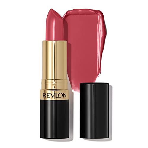 REVLON Lipstick, Super Lustrous Lipstick, Creamy Formula For Soft, Fuller-Looking Lips, Moisturized Feel in Pinks, Pink Velvet (423) 0.15 oz