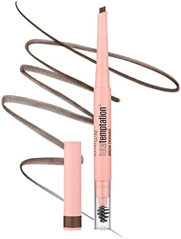 Maybelline Total Temptation Eyebrow Definer Pencil, Medium Brown, 1 Count
