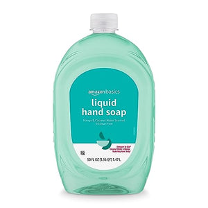 Amazon Essentials Liquid Hand Soap Refill, Mango and Coconut Water Scent, Triclosan-Free, 50 Fl Oz (Previously Amazon Basics) - Personal Care