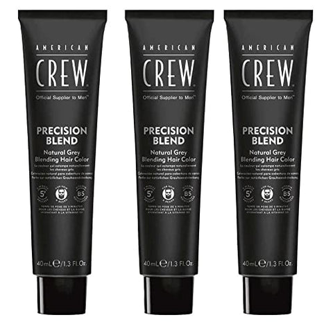 American Crew Men's Temporary Hair Color, Temporary Hair Dye, Natural Gray Coverage, Dark, 1.35 Fl Oz - Personal Care