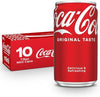 Coca-Cola Soda Soft Drink Fridge Pack Mini Cans, 7.5 fl oz, 10 Pack