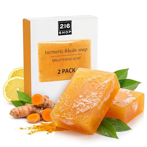 Kojic Acid Soap with Turmeric for Dark Spots, Face & Body Daily Use - Personal Care