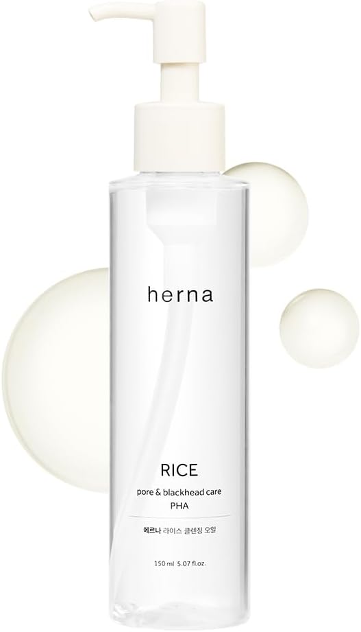 Rice Pore Care PHA Blackhead Remover Cleansing Oil - Makeup & Blackhead Remover, Pore Care with PHA & 10 Seed Oils, Lightweight Pore Cleanser, for Normal & Oily Skin 5.07fl.oz(150ml)