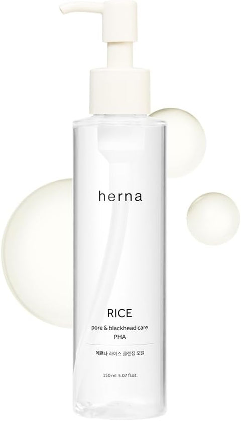 Rice Pore Care PHA Blackhead Remover Cleansing Oil - Makeup & Blackhead Remover, Pore Care with PHA & 10 Seed Oils, Lightweight Pore Cleanser, for Normal & Oily Skin 5.07fl.oz(150ml)