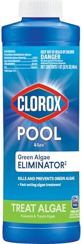 Clorox® Pool&Spa™ Swimming Pool Algaecide, Prevents and Treats Pool Algae, Non-Foaming, 1 Quart (Pack of 1)