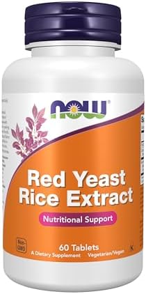 NOW Supplements, Red Yeast Rice 1,200 mg, Nutritional Support, 60 Tablets
